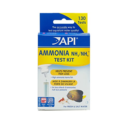 API AMMONIA 130-Test Kit per test dell'acqua per acquari d'acqua dolce e salata